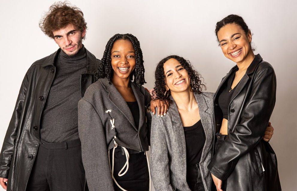 Le Bon Sauvage Sacha Nedjar , Aline Alagbo, Hanya Zeghouda Et Soona Koite Bourgeos