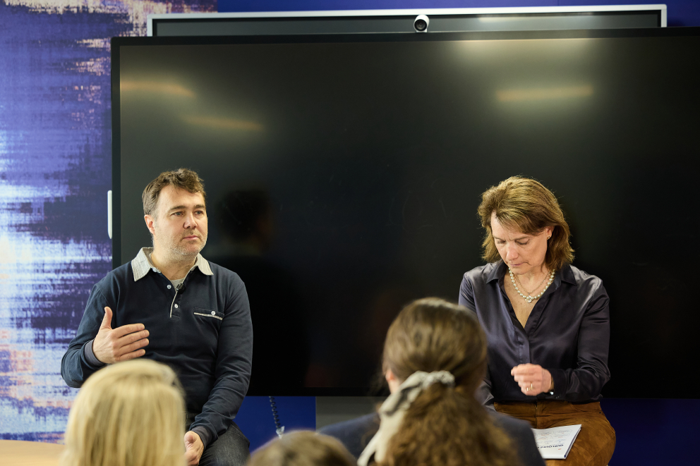 Visite De Frédéric Mazzella à L'escalator